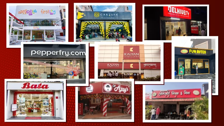 Collage of the 10 most profitable franchise business opportunities in Mumbai.