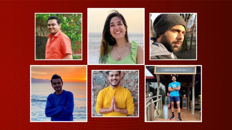 travel vloggers’ collage image